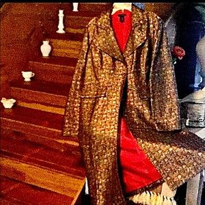 Brocade long jacket - Dress it up or dress it down!